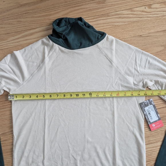 NEW Oiselle Flyout Mock Neck Shirt Women's 6 Long Sleeve Running Top Ivory White - Picture 7 of 10